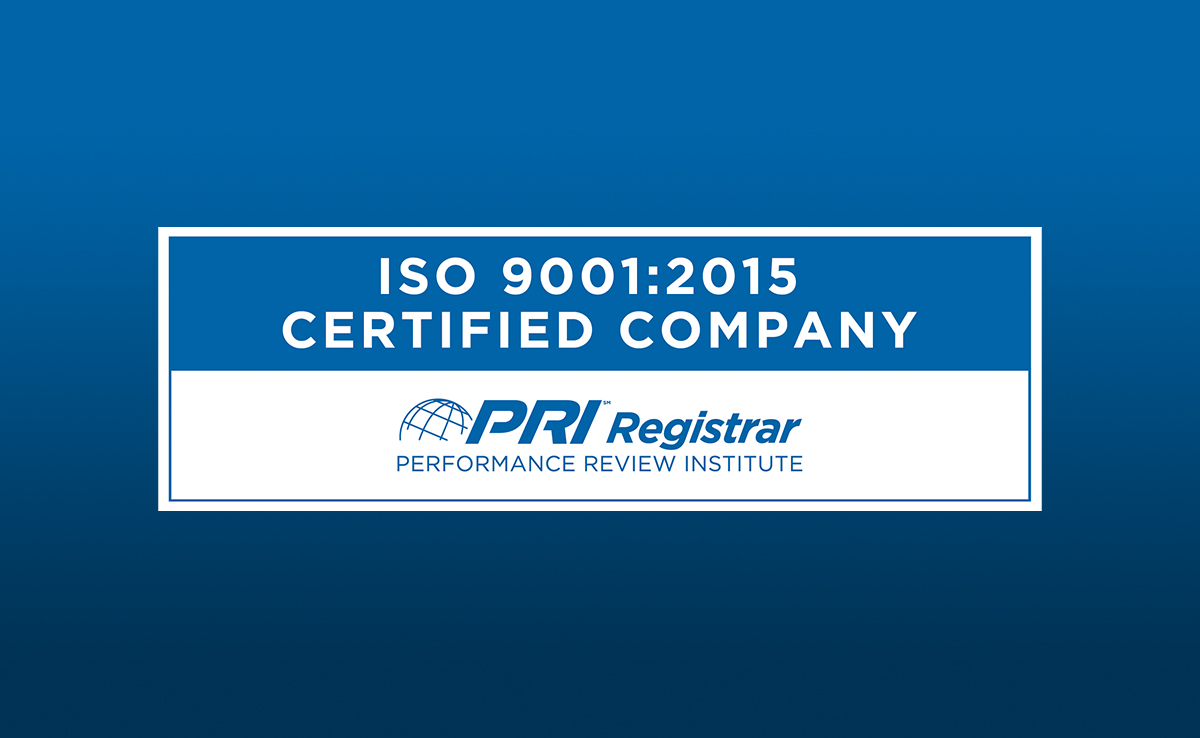 Strum Contracting Company is ISO Certified